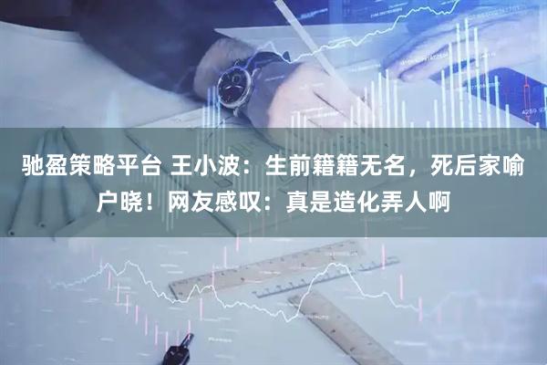 驰盈策略平台 王小波：生前籍籍无名，死后家喻户晓！网友感叹：真是造化弄人啊